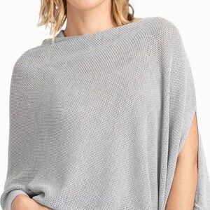 We Are Amma Grey Nursing Cocoon Poncho